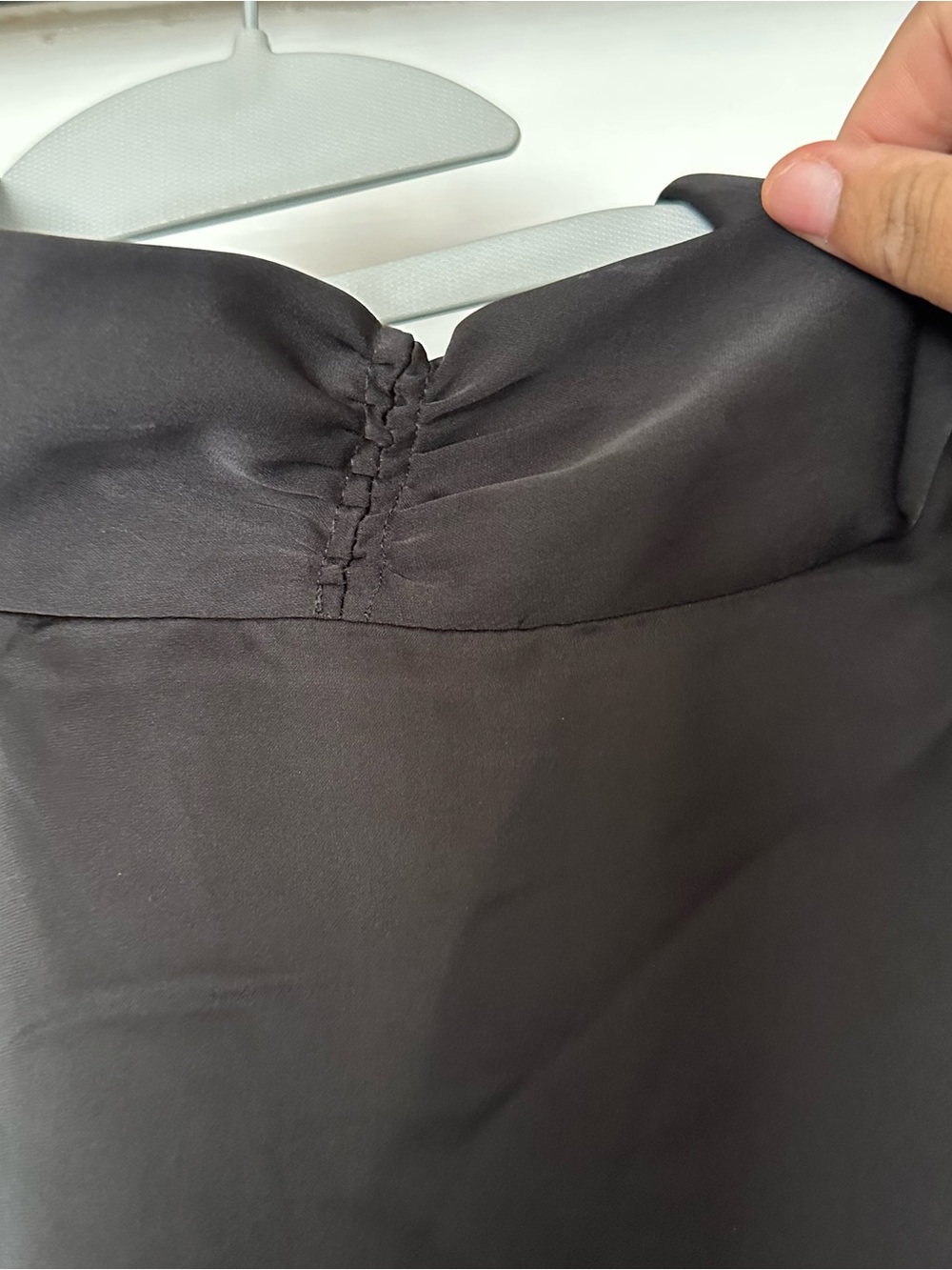 Eloquii Black Open-Front Draped top - Picture 7 of 8
